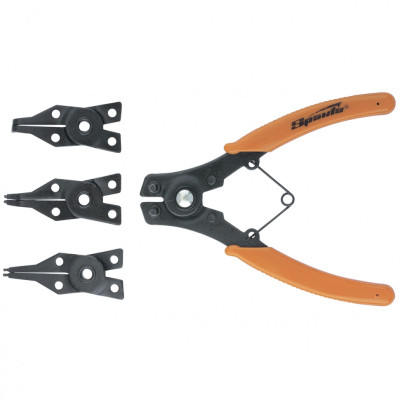 Съемник для стопорных колец с насадками, 150 мм, универсальный Sparta Съемник для стопорных колец с насадками, 150 мм, универсальный Sparta