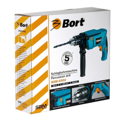Дрель ударная Bort BSM-650U Дрель ударная Bort BSM-650U