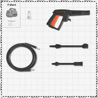 Мойка высокого давления BORT BHR-1600-Compact Мойка высокого давления BORT BHR-1600-Compact