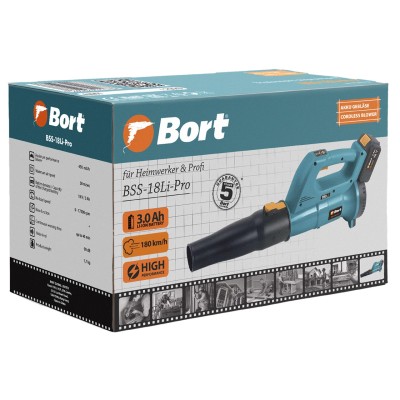 Воздуходувка аккумуляторная Bort BSS-18Li-Pro Воздуходувка аккумуляторная Bort BSS-18Li-Pro