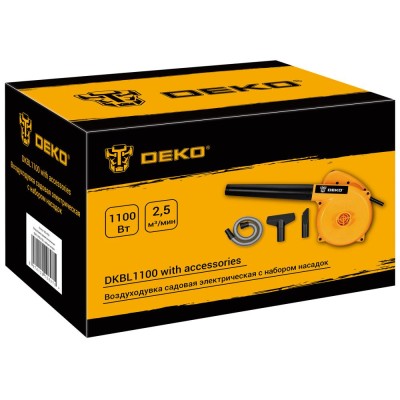 Воздуходувка-пылесос электрическая DEKO DKBL1100 063-4520 Воздуходувка-пылесос электрическая DEKO DKBL1100 063-4520