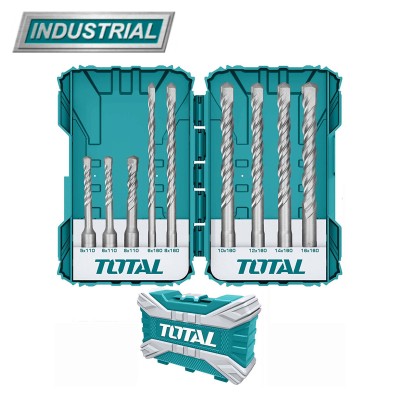 Набор буров SDS-plus TOTAL TACSDL30901 (9 шт) Набор буров SDS-plus TOTAL TACSDL30901 (9 шт)