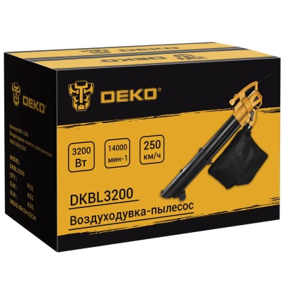Воздуходувка-пылесос электрическая DEKO DKBL3200 Воздуходувка-пылесос электрическая DEKO DKBL3200