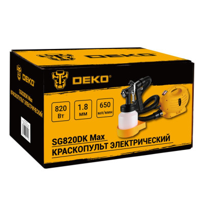 Краскопульт электрический DEKO SG820DK Max Краскопульт электрический DEKO SG820DK Max