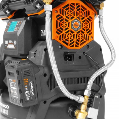 Компрессор аккумуляторный 42В / 220В DAEWOO DAC 180S Li Компрессор аккумуляторный 42В / 220В DAEWOO DAC 180S Li