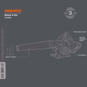Воздуходувка-пылесос аккумуляторная DAEWOO DABL 2821Li SET