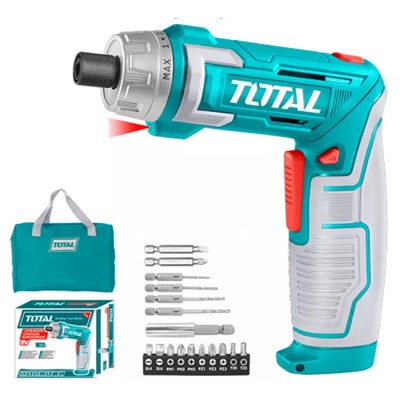 Отвертка аккумуляторная TOTAL TSDLI0802 Отвертка аккумуляторная TOTAL TSDLI0802