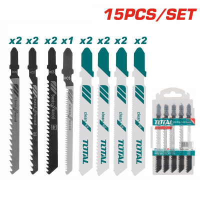 Набор пилок для лобзика TOTAL TAC1501 (15 шт) Набор пилок для лобзика TOTAL TAC1501 (15 шт)
