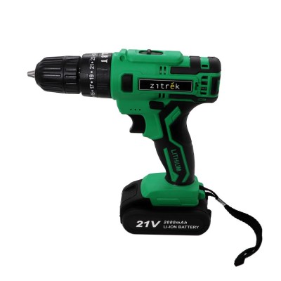 Дрель-шуруповерт аккумуляторная ударная Zitrek Green Impact 21V Дрель-шуруповерт аккумуляторная ударная Zitrek Green Impact 21V