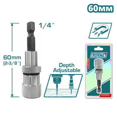 Держатель бит 60 мм TOTAL TAC464601 Держатель бит 60 мм TOTAL TAC464601