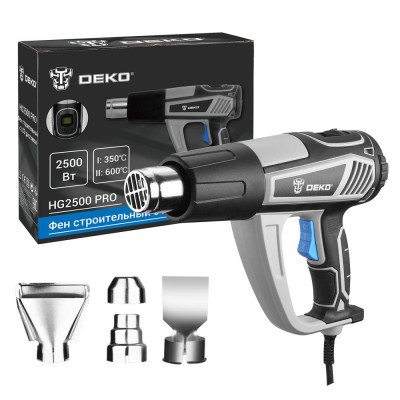 Фен строительный (термовоздуходувка) DEKO HG2500 Фен строительный (термовоздуходувка) DEKO HG2500