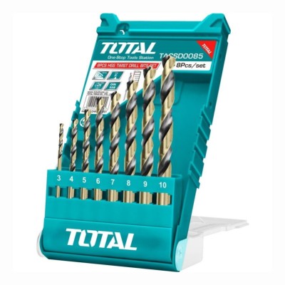 Набор сверл по металлу TOTAL TACSD0085 (8шт) Набор сверл по металлу TOTAL TACSD0085 (8шт)