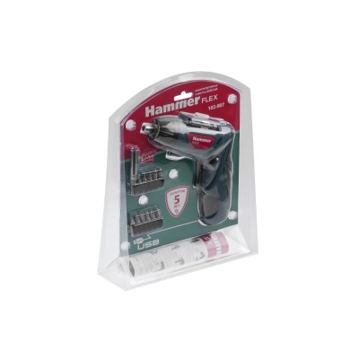 Отвертка аккумуляторная Hammer ACD3.6A с набором бит Отвертка аккумуляторная Hammer ACD3.6A с набором бит