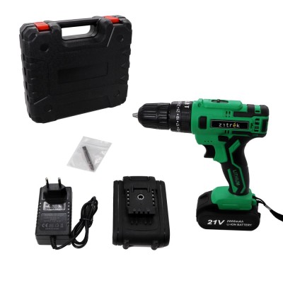 Дрель-шуруповерт аккумуляторная ударная Zitrek Green Impact 21V Дрель-шуруповерт аккумуляторная ударная Zitrek Green Impact 21V