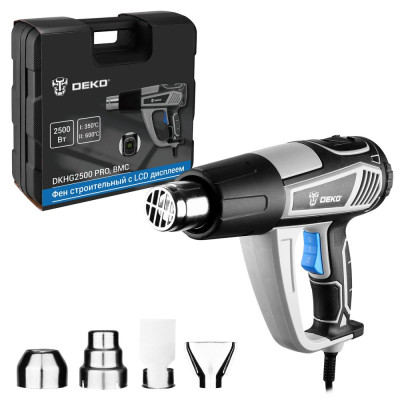 Фен строительный (термовоздуходувка) DEKO DKHG2500 PRO Фен строительный (термовоздуходувка) DEKO DKHG2500 PRO