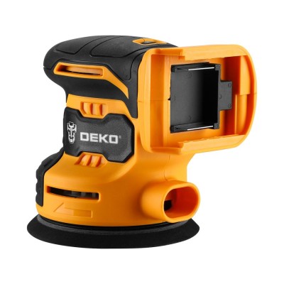 Эксцентриковая шлифмашина аккумуляторная DEKO DKCG20-125 Эксцентриковая шлифмашина аккумуляторная DEKO DKCG20-125