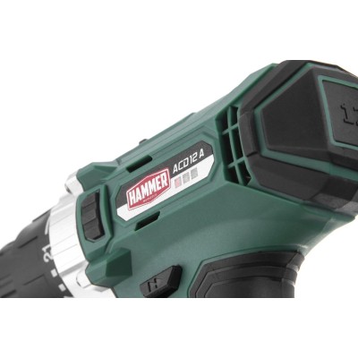 Аккум. дрель Hammer ACD12A 12В 2x1.5 Ач 10мм 0-350/0-1300об/мин 23Нм в кейсе Аккум. дрель Hammer ACD12A 12В 2x1.5 Ач 10мм 0-350/0-1300об/мин 23Нм в кейсе