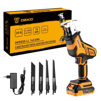 Пила сабельная аккумуляторная DEKO DKRS20-Li 083-1059 Пила сабельная аккумуляторная DEKO DKRS20-Li 083-1059