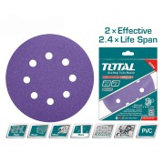 Набор шлифовальных кругов 125 мм TOTAL TAC73125101 (10 шт)