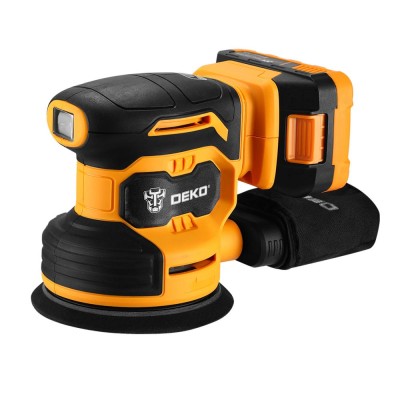 Эксцентриковая шлифмашина аккумуляторная DEKO DKCG20-125 Эксцентриковая шлифмашина аккумуляторная DEKO DKCG20-125