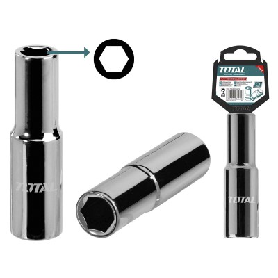 Торцевая головка удлиненная 1/2 " 27 мм TOTAL THTST12273L Торцевая головка удлиненная 1/2 " 27 мм TOTAL THTST12273L