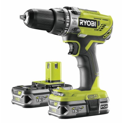 ONE + / Ударная дрель-шуруповерт RYOBI R18PD3-215S ONE + / Ударная дрель-шуруповерт RYOBI R18PD3-215S