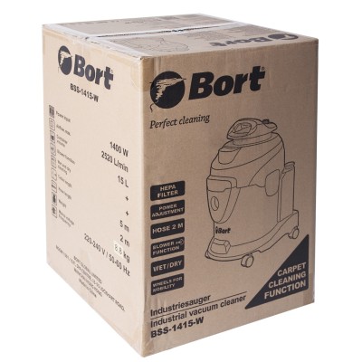 Пылесос строительный моющий Bort BSS-1415-W Пылесос строительный моющий Bort BSS-1415-W
