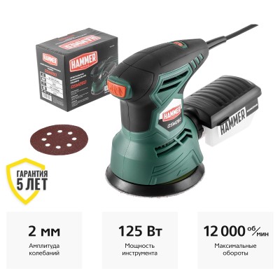 Эксцентриковая шлифмашина Hammer Flex OSM260 Эксцентриковая шлифмашина Hammer Flex OSM260