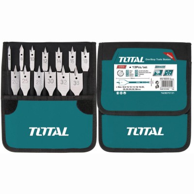Набор сверл по дереву TOTAL TACSD70131 (13шт) Набор сверл по дереву TOTAL TACSD70131 (13шт)