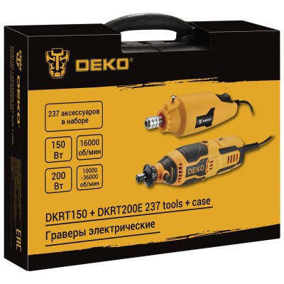 Граверы DEKO DKRT и DKRT200 SET 237 Граверы DEKO DKRT и DKRT200 SET 237