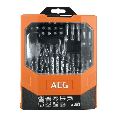 Набор бит и сверл AEG AAKDD50 (50 шт.) Набор бит и сверл AEG AAKDD50 (50 шт.)