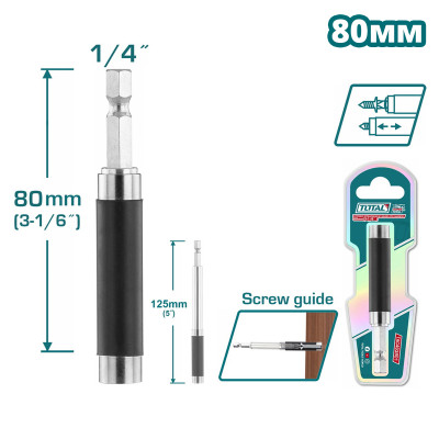 Держатель бит 80 мм TOTAL TAC463801 Держатель бит 80 мм TOTAL TAC463801