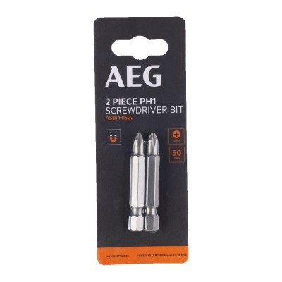 Набор бит РН1, 50 мм AEG ASDPH1502 (2 шт) Набор бит РН1, 50 мм AEG ASDPH1502 (2 шт)