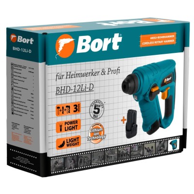 Перфоратор аккумуляторный Bort BHD-12Li-D Перфоратор аккумуляторный Bort BHD-12Li-D