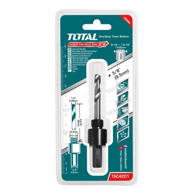 Сверло Hex 3/8 " для коронок TOTAL TAC4201 Сверло Hex 3/8 " для коронок TOTAL TAC4201