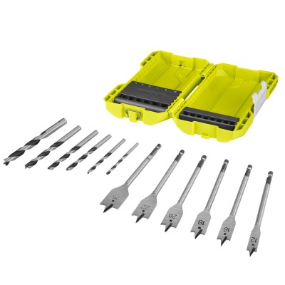 Набор сверл по дереву RYOBI RAK12SWD (12 шт.) Набор сверл по дереву RYOBI RAK12SWD (12 шт.)