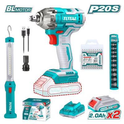 Набор аккумуляторного инструмента TOTAL TOSLI231004 Набор аккумуляторного инструмента TOTAL TOSLI231004