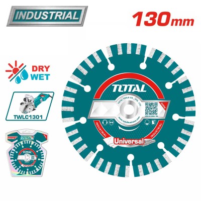 Диск алмазный 130x12x20 мм TOTAL TAC2111301 Диск алмазный 130x12x20 мм TOTAL TAC2111301