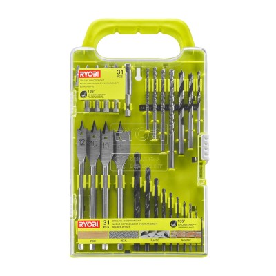 Набор бит/сверл RYOBI RAKDD31 (31шт.) Набор бит/сверл RYOBI RAKDD31 (31шт.)