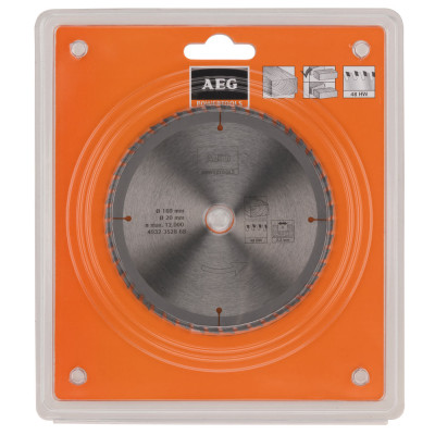 Диск пильный по дереву D 160х20х2,2 мм 48T для циркулярной пилы AEG 4932352868 Диск пильный по дереву D 160х20х2,2 мм 48T для циркулярной пилы AEG 4932352868