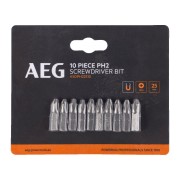 Набор бит РН2, 25 мм AEG ASDPH22510 (10 шт)