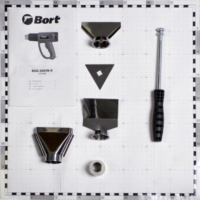 Фен строительный (термовоздуходувка) Bort BHG-2005N-K Фен строительный (термовоздуходувка) Bort BHG-2005N-K