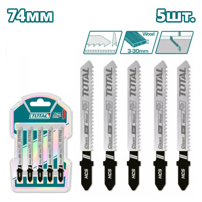 Пилка для лобзика 100мм по дереву TAC51101B (5 шт.) Пилка для лобзика 100мм по дереву TAC51101B (5 шт.)