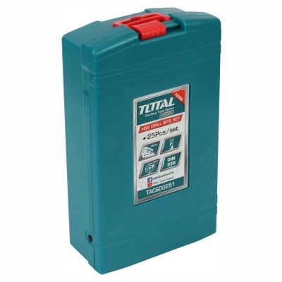 Набор сверл по металлу TOTAL TACSD0251 (25 шт) Набор сверл по металлу TOTAL TACSD0251 (25 шт)