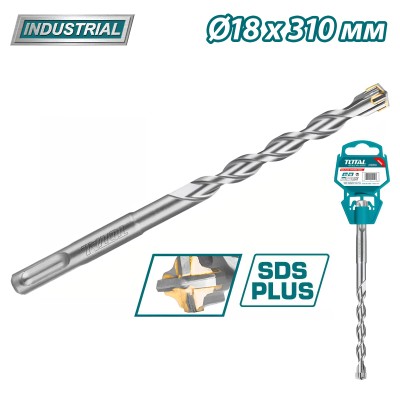 Бур SDS-plus 18x310мм TOTAL TAC311803C Бур SDS-plus 18x310мм TOTAL TAC311803C