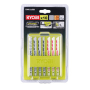Набор пилок для лобзика RYOBI RAK10JSB (10 шт.)