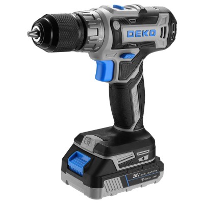 Дрель-шуруповерт аккумуляторная DEKO DKCD20V ONE + SET 63 Дрель-шуруповерт аккумуляторная DEKO DKCD20V ONE + SET 63