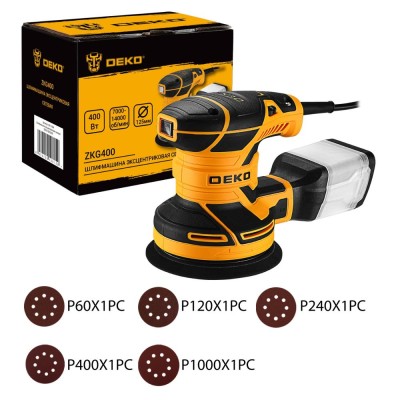Эксцентриковая шлифмашина DEKO ZKG400 Эксцентриковая шлифмашина DEKO ZKG400