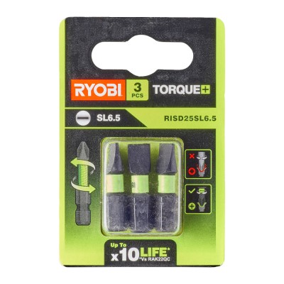 Набор ударных бит RYOBI RISD25SL6.5 (3 шт.) Набор ударных бит RYOBI RISD25SL6.5 (3 шт.)