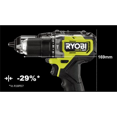 ONE + / Ударная дрель-шуруповерт Ryobi HP RPD18C-0 (без батареи) ONE + / Ударная дрель-шуруповерт Ryobi HP RPD18C-0 (без батареи)